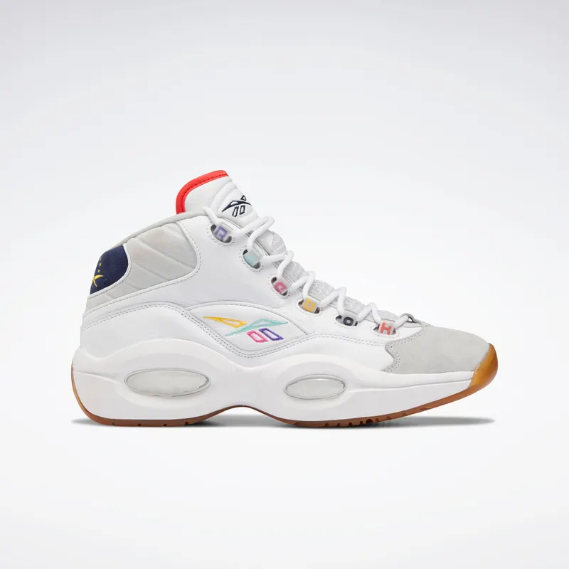 Reebok Question Mid Shoes Cloud White / Vector Navy / Pure Grey 2
