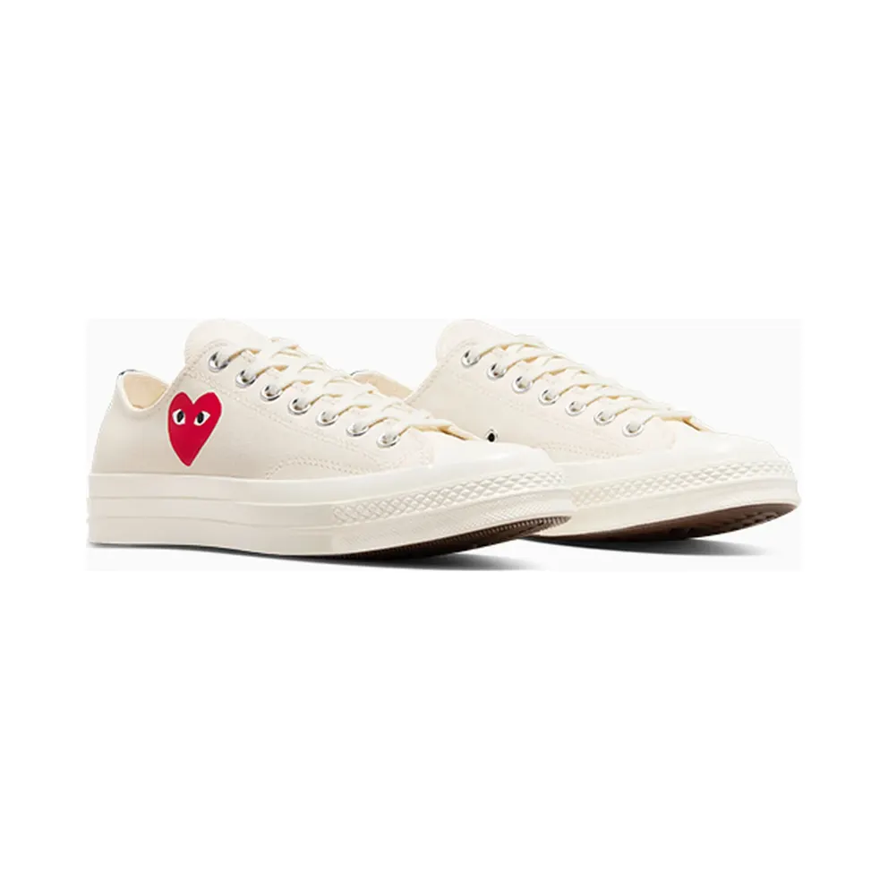 Converse PLAY Comme des Garçons Single Heart Chuck 70 Milk/Black/Red (A08805C)