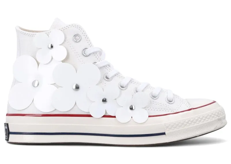 Converse Chuck 70 Hi 3-D Flourish White Flowers (A20663C)