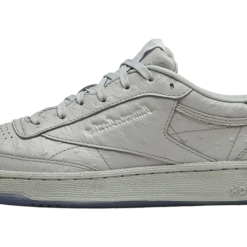 BBC Ice Cream x Reebok Club C 85 “Grey” (100285332): grijs op grijs, met struisvogel