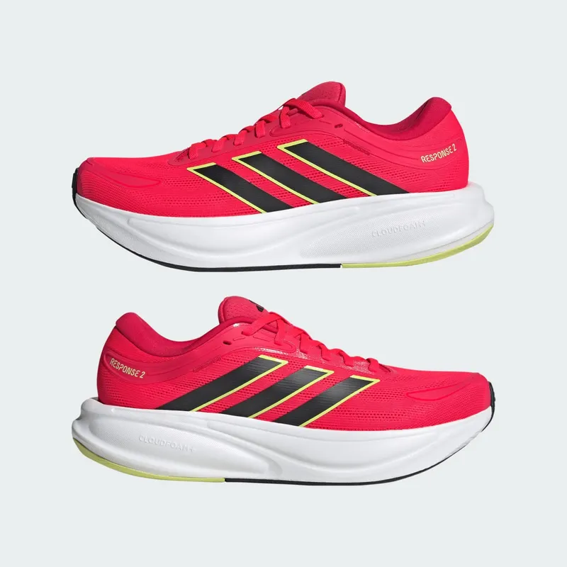 Adidas Response 2 Running Shoes Lucid Red / Core Black / Pulse Lime (KJ1752)