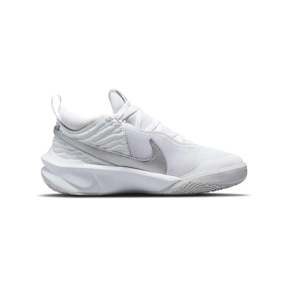 Nike Team Hustle D 10 Older Kids’ Basketball White (CW6735-100)