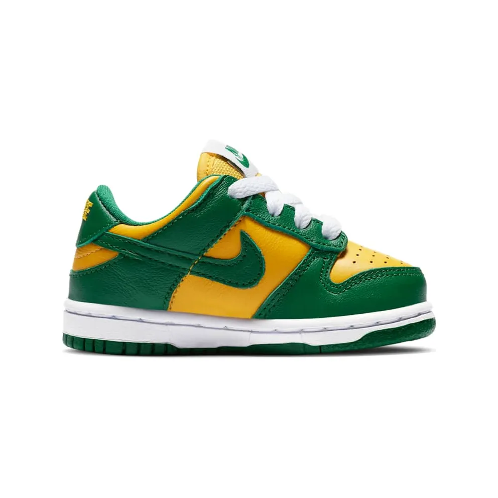 Nike Dunk Low Brazil 2020 (TD) Varsity Maize/Pine Green-White (CW7375-700)