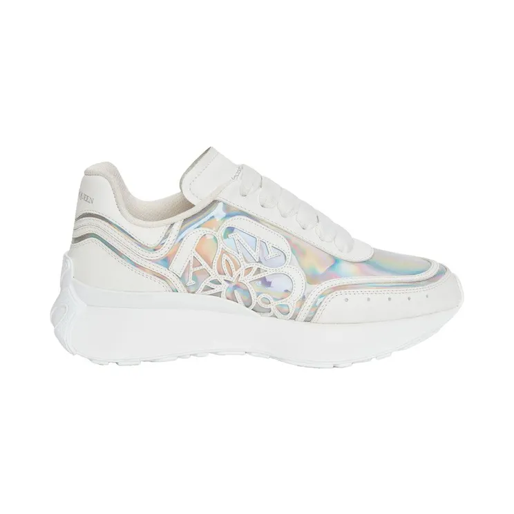 Alexander McQueen Sprint Runner White Iridescent (742738W4K538113)
