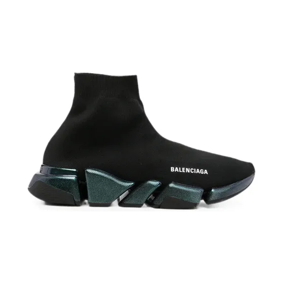 Balenciaga Black/blue Speed 2.0 Iridescent knit sneakers 617239W2DDB/T_BALEN-1040_600-45