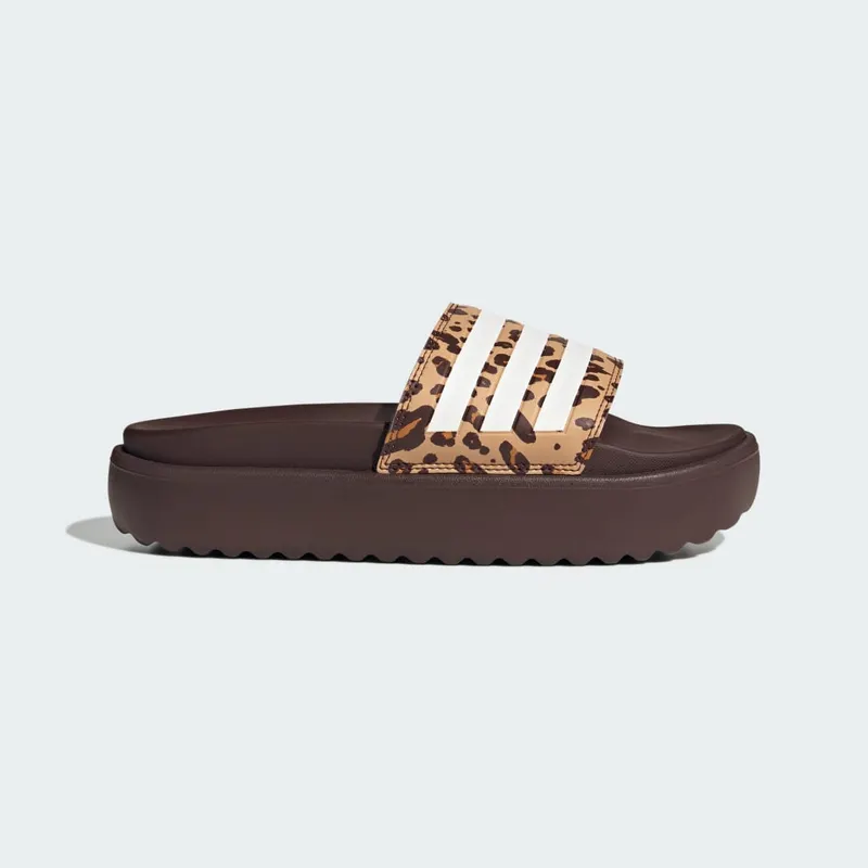 Adidas adilette Platform Slides Shadow Brown / Cloud White / Magic Beige (JR9234)