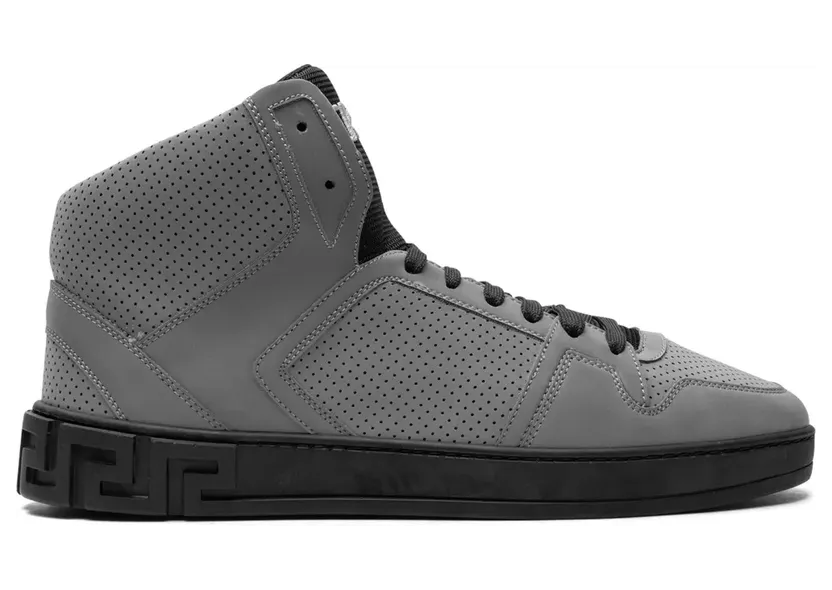 Versace High-top sneakers met Greca-reliëf – Grijs (DSU6444DTFCG)