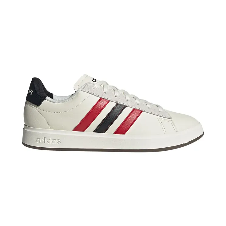 Adidas Grand Court Off White / Better Scarlet / Core Black (JH8686)