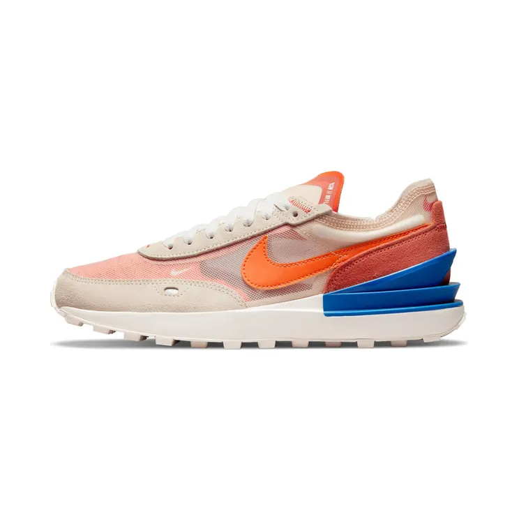 Nike Waffle One “Pearl White / Madder Root / Game Royal / Rush Orange” (DC2533-200)