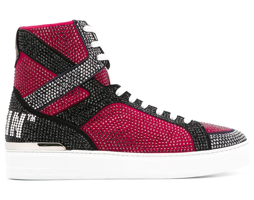 Philipp Plein ‘Money Beast’ Sneakers mit Strass – Gelb (F19SMSC2225PLE075N)