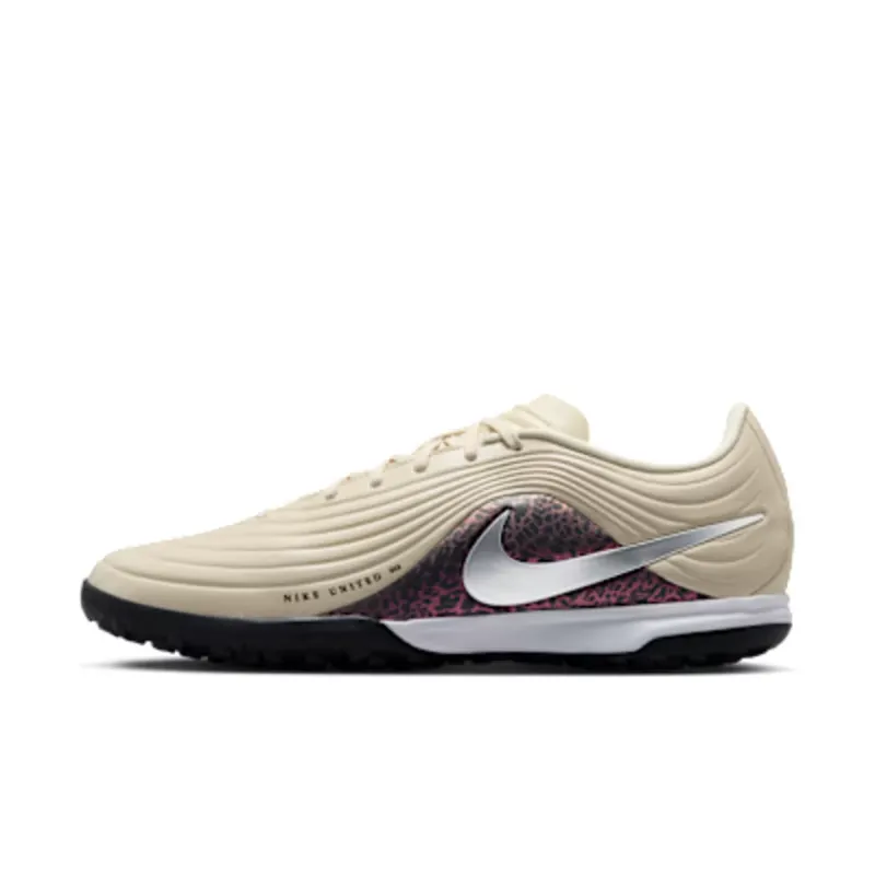 Nike United Tiempo Maestro Academy Turf Low-Top “Fossil / Burgundy Crush / Metallic Silver” (IO8462-201)