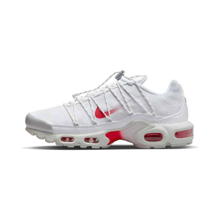 Nike Air Max Plus Lace Utility “White / Metallic Silver / Summit White / University Red” (FN3488-100)