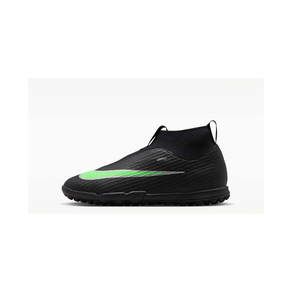 Nike Jr. Mercurial Superfly 11 Academy ‘ Multi-Ground High-Top “Black/Black/Illusion Green” (IO1497-001)