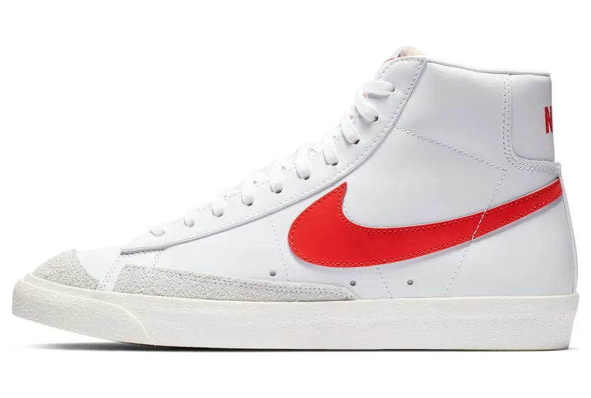 Nike Blazer Mid 77 VNTG “Habanero Red / White / Sail” (BQ6806-600)