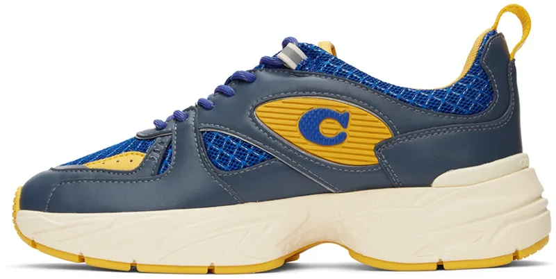 Coach 1941 Blue Leather Tech Runner (C9028)