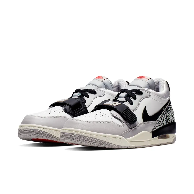 Jordan Legacy 312 Low Tech Grey Fire Red Black Summit White/Fire Red-Tech Grey-Black (CD7069-101)