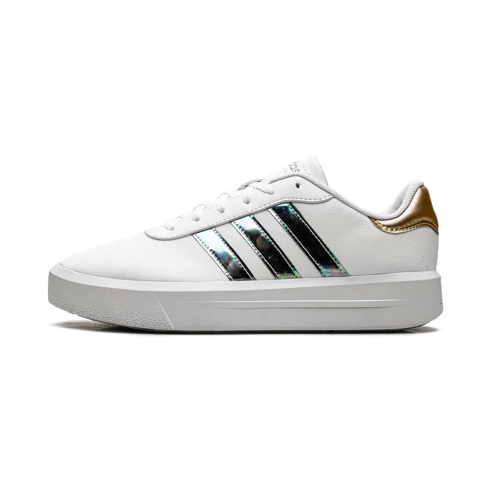 Adidas Court Platform “Footwear White / Footwear White / Matte Gold” (HQ7156)