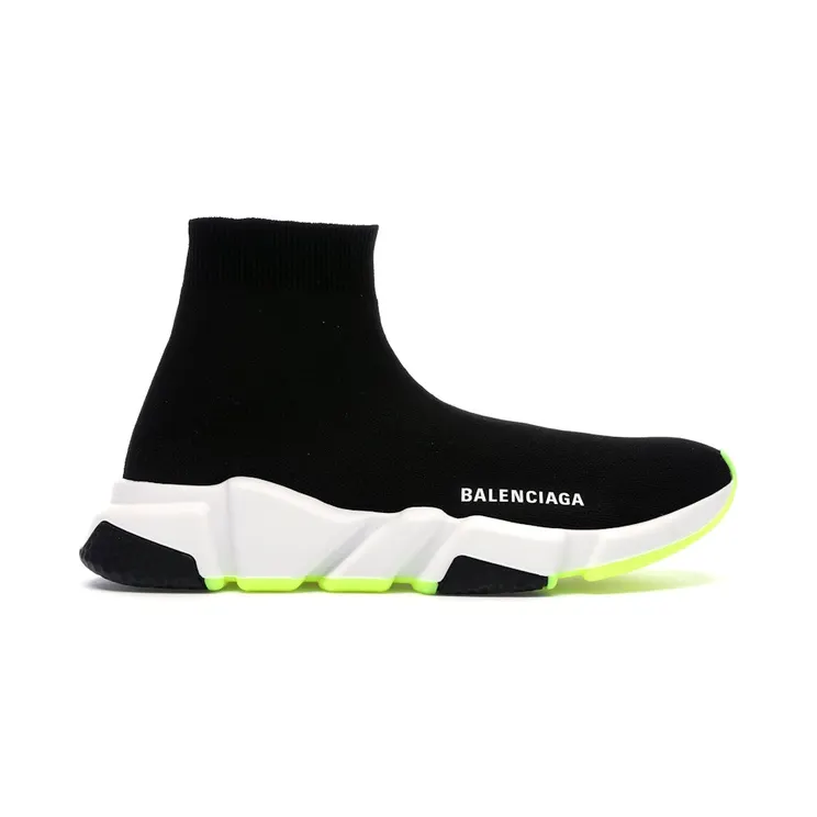 Balenciaga Speed Trainer Black White Neon 2019 (W)