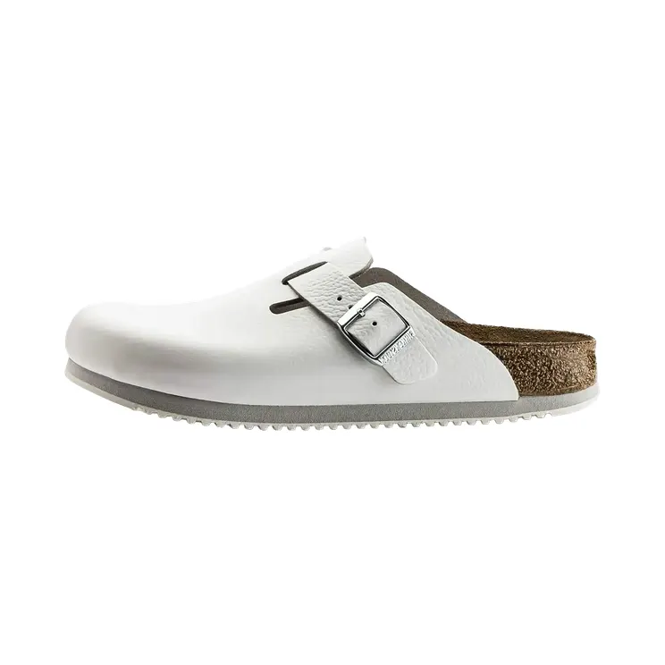 Birkenstock Boston Super Grip Leather “White” (0060134)