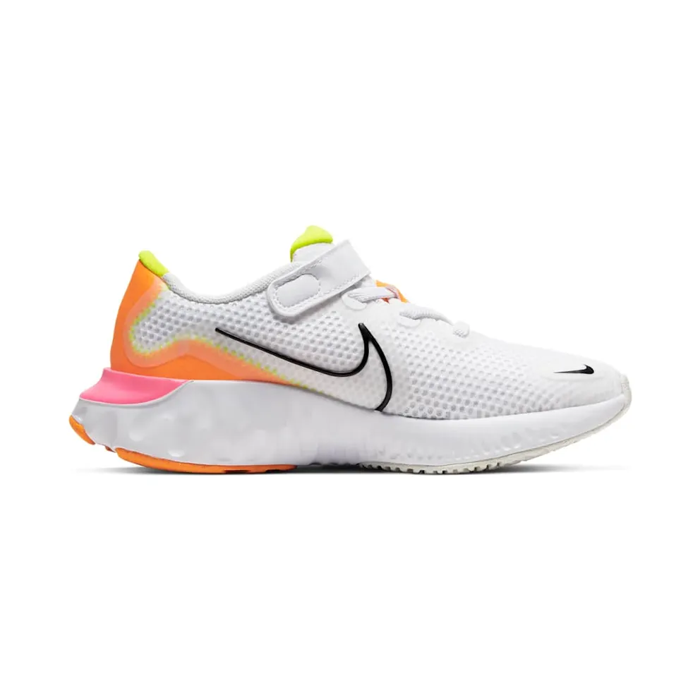 Nike Renew Run White Pink Blast (PS) White/Platinum Tint/Pink Blast (CT1436-100)