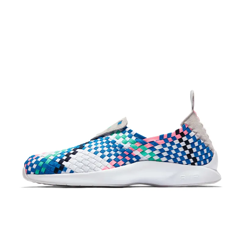Nike Air Woven “Pure Platinum / White / Blue Nebula / Obsidian” (312422-008)