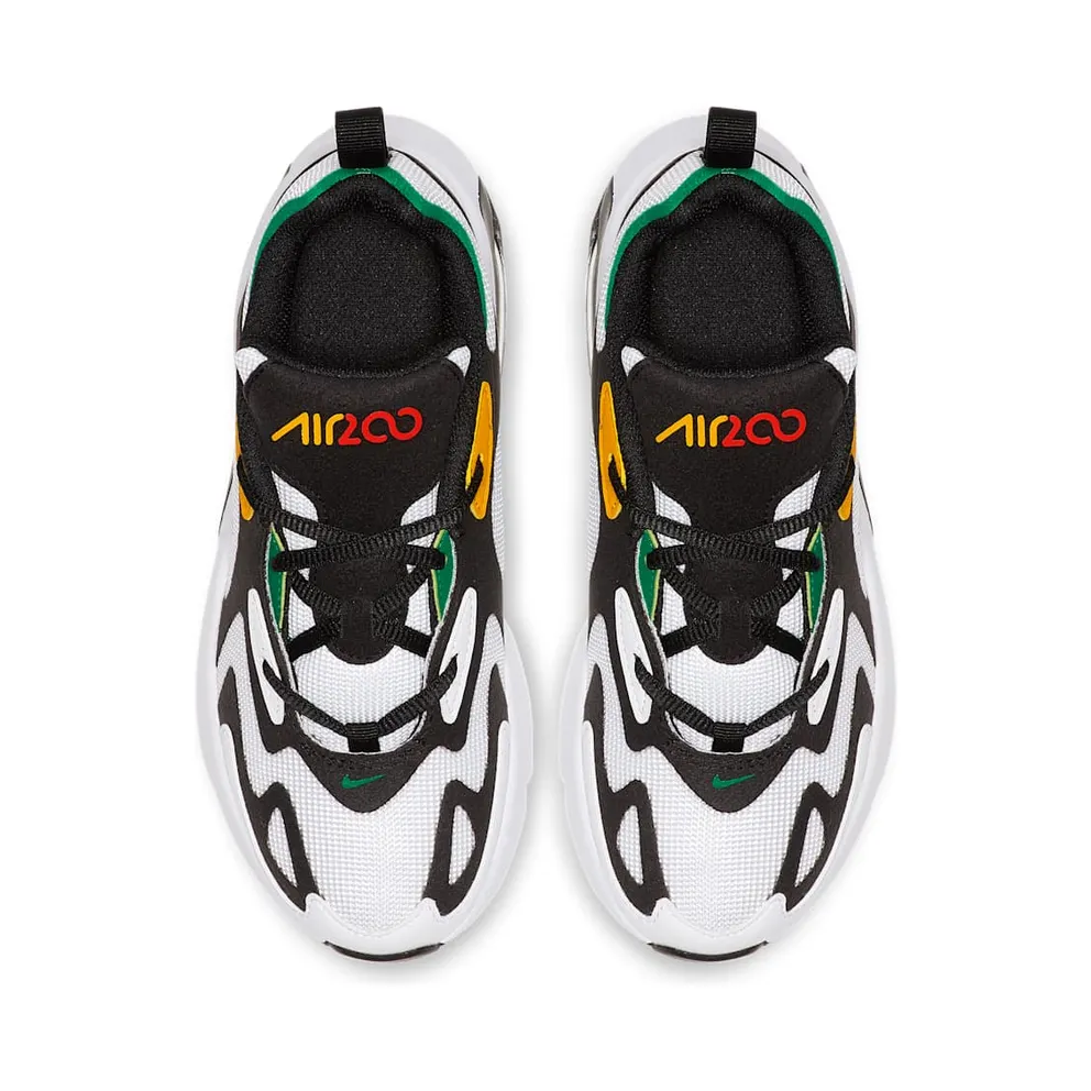 Nike Air Max 200 Rasta (PS) White/Bright Crimson-University Gold-Black (AT5628-100)