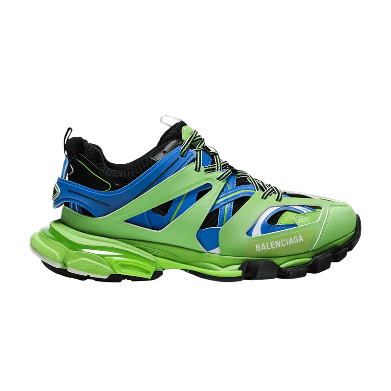 Balenciaga Track Trainers Green Blue (542023W1GB84078)