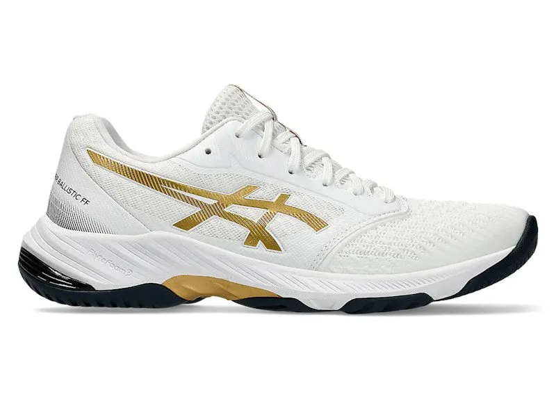 ASICS Netburner Ballistic FF 3 White Pure Gold (1051A073-104)