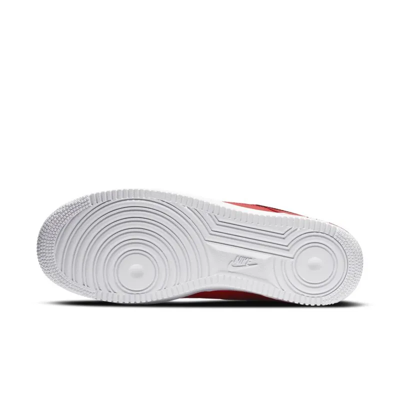 Nike Air Force 1 Low Cut Out Swoosh Red Black University Red/Black-White (CZ7377-600)