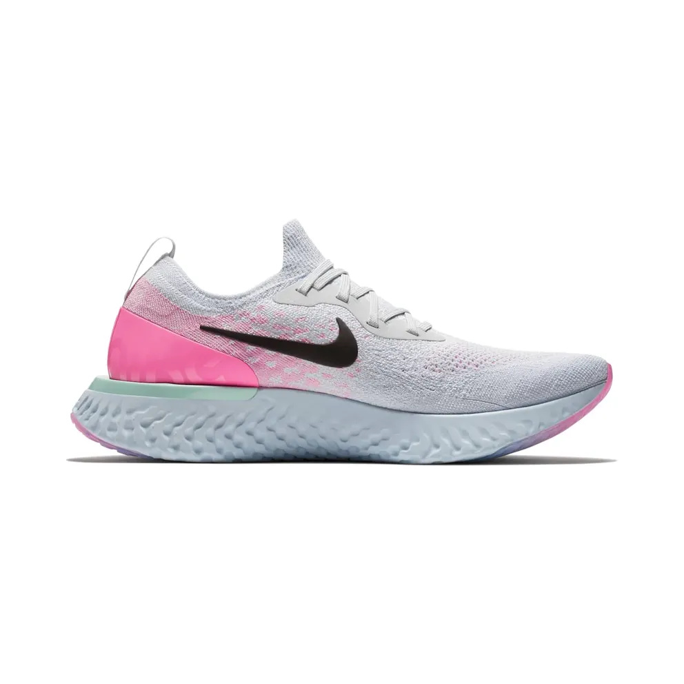 Nike Epic React Flyknit First Blush Pure Platinum/Black-Hydrogen Blue (AQ0067-007)