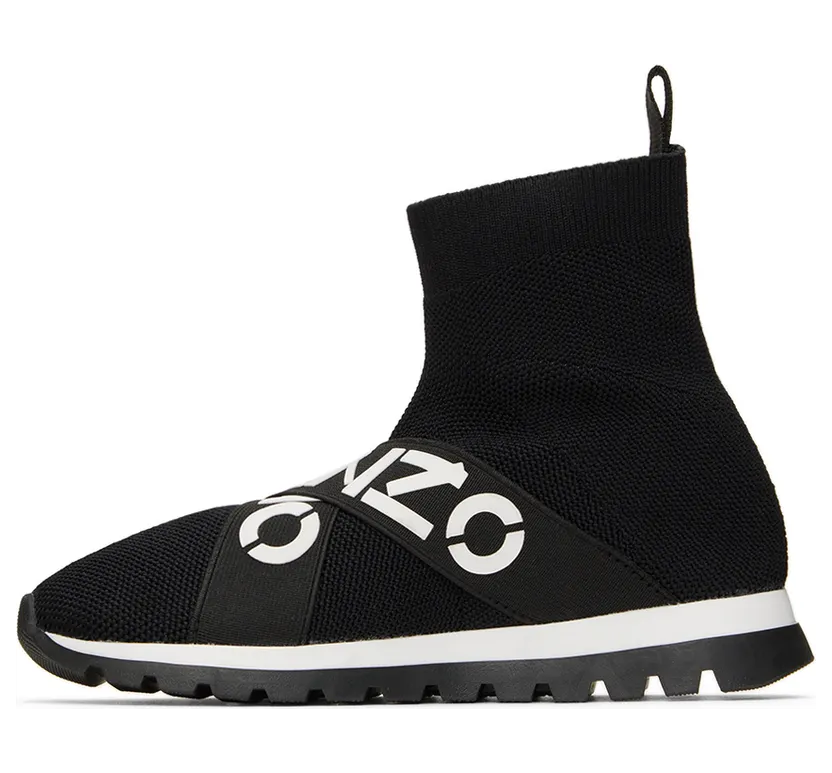 Kenzo Kids Black Sock Sneakers (K59034) (3)