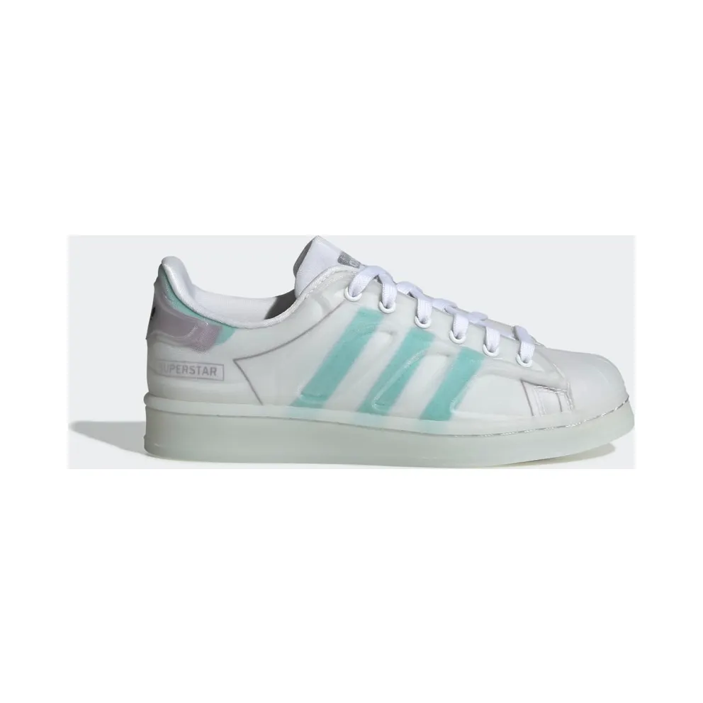 adidas Superstar Futureshell Schuh Cloud White / Acid Mint / Rich Mauve (S42623)