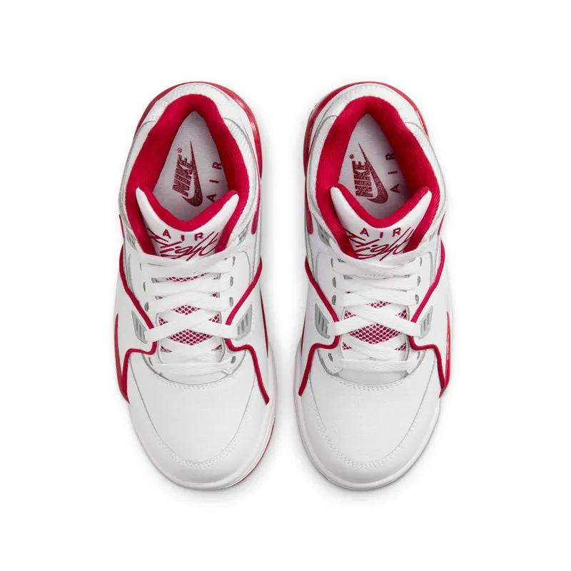 Nike Air Flight 89 White Wolf Grey Varsity Red (HF0406-101)