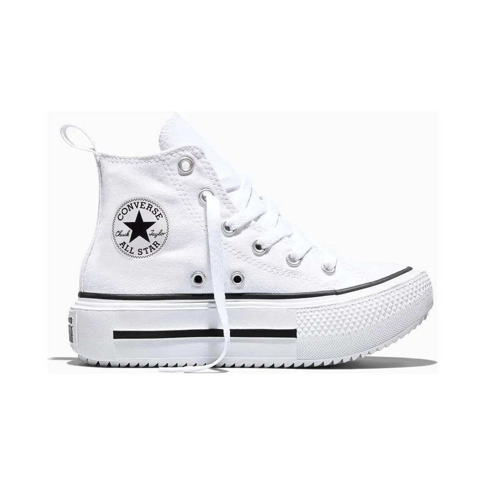 Converse Chuck Taylor All Star Lift Double Stack Platform Shine White, Black White/Black/Egret (A18759C)