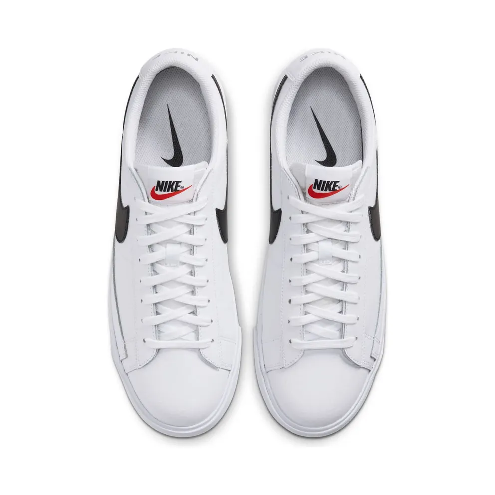 Nike Blazer Low White Black (2020) White/Orange Blaze-Black (CZ1089-100)
