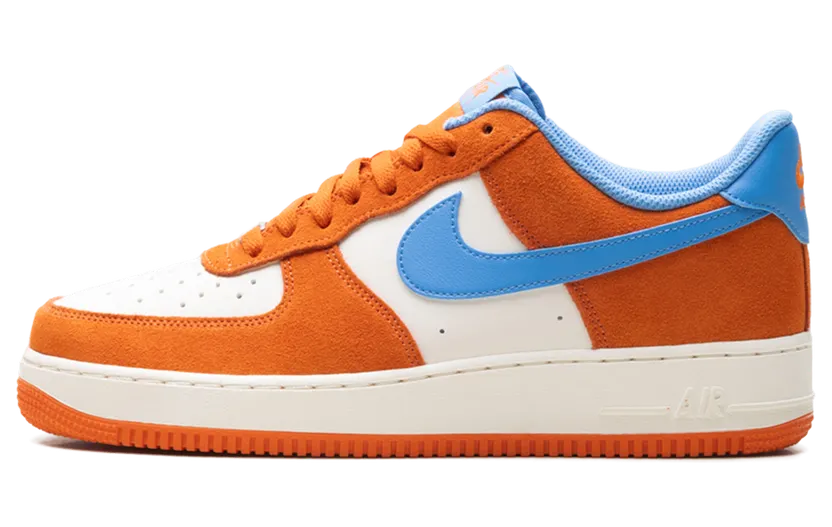 Nike Air Force 1 ’07 LV8 “Safety Orange / University Blue” (FQ8714-800)