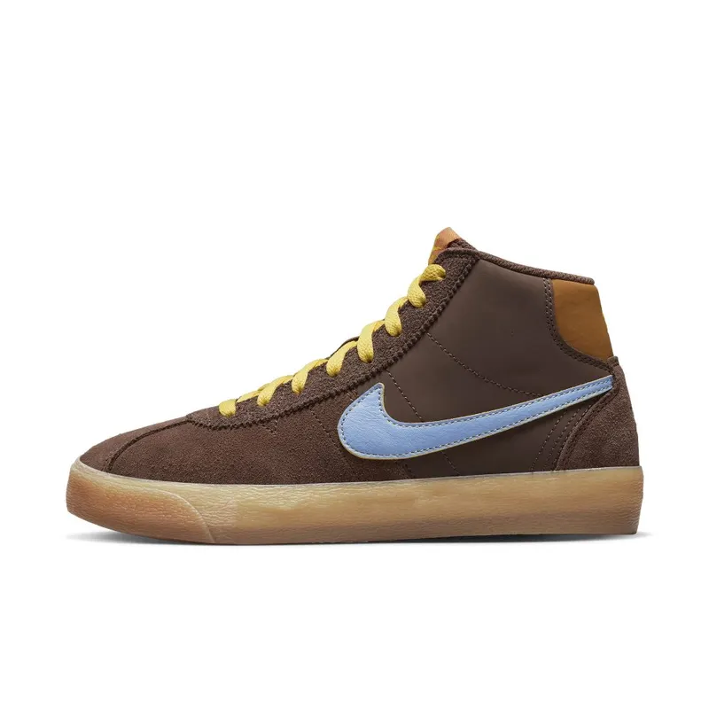 Nike SB Bruin High Premium Light Chocolate/Monarch/Gum Light Brown/Light Blue (DX4325-200)