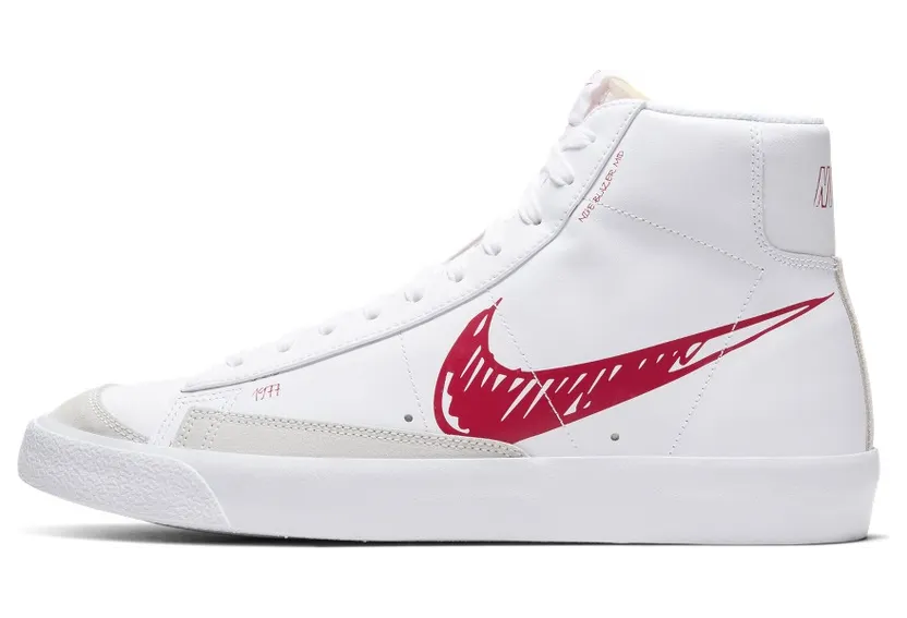 Nike Blazer Mid VNTG ’77 Sketch White Red (CW7580-100)