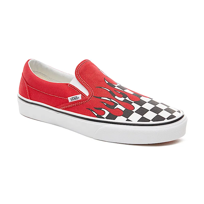Vans Slip-On Checker Flame Red Racing Red/True White (VN0A38F7RX5)