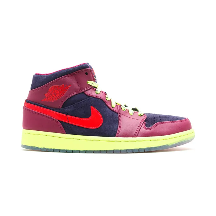 Air Jordan 1 Mid YOTS ‘Year Of The Snake’ Blcknd Bl/Hypr Rd-Rspbrry Rd-V (621288-466)