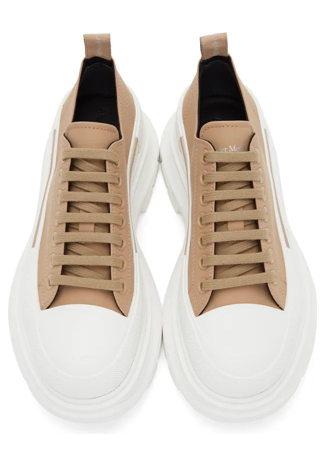 Alexander McQueen Brown Tread Slick Low Sneakers (682418W4RJ4) (5)