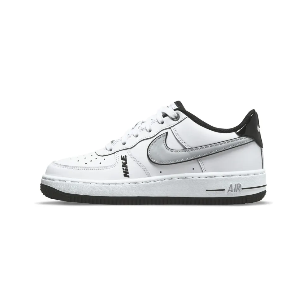 Nike Air Force 1 Low LV8 White Wolf Grey Black (GS) (DO3809-101)