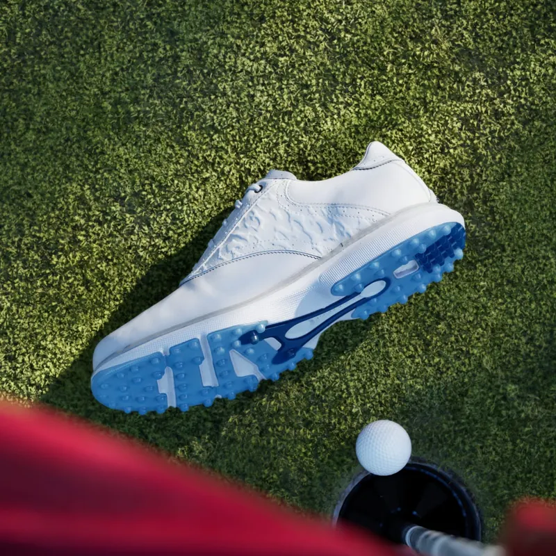 Adidas MC70 SPIKELESS Golf Shoes Dash Grey / Halo Silver / Lucid Ray Blue (JQ3493)