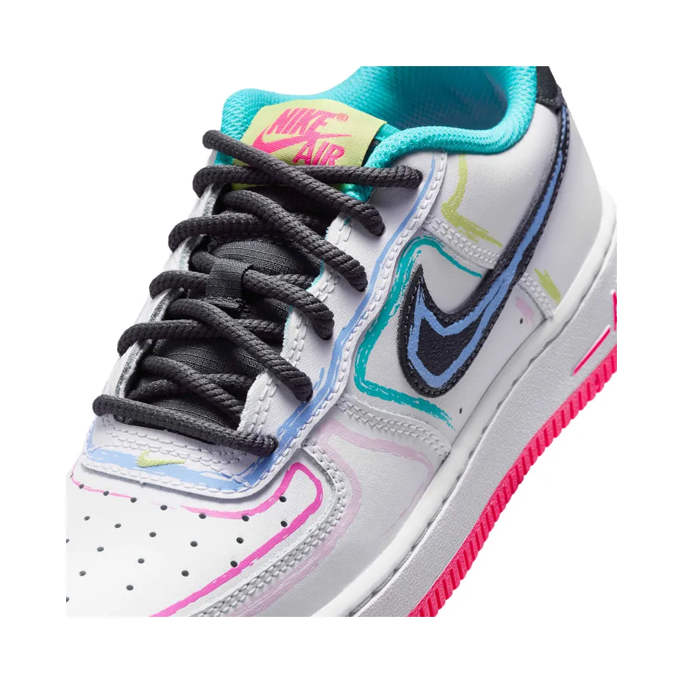 Nike Air Force 1 Low GS “White Hyper Pink Dusty Cactus” (IU3252-100)