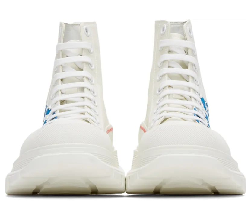 Alexander McQueen White Tread Slick High Sneakers (682420W4RQ9) (2)