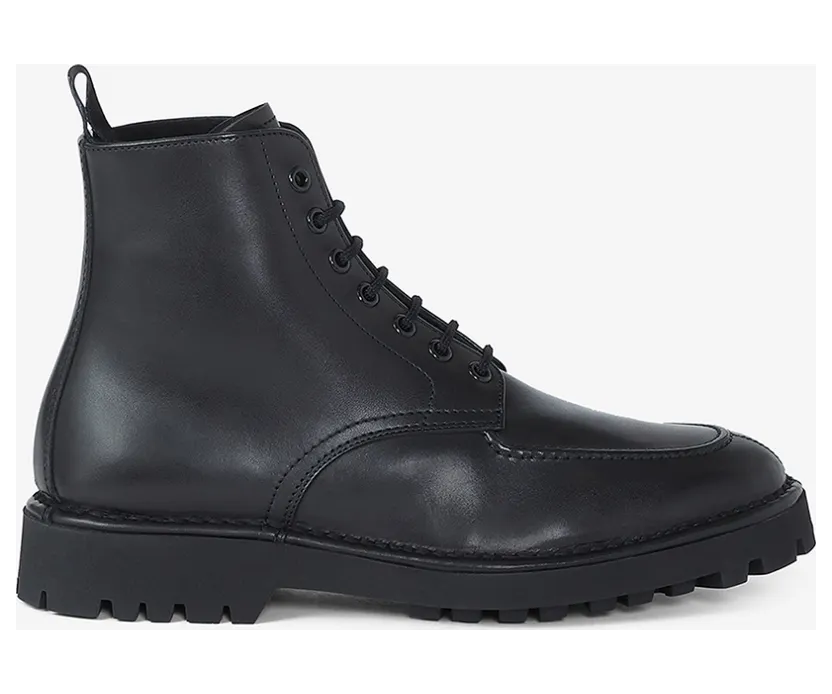 KENZO Bottines à lacets K-Mount en cuir fourrées (FB65BT013L59)