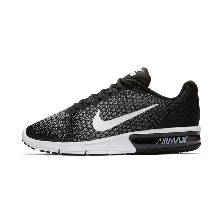 Nike Air Max Sequent 2 “Black / Dark Grey / Wolf Grey / White” (852461-005)