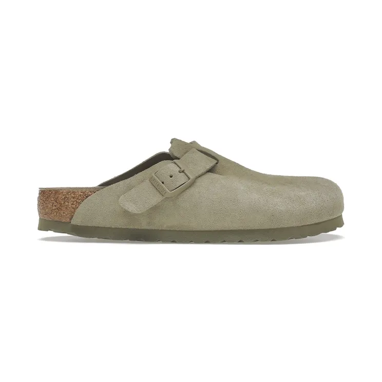 Birkenstock Boston BS Suede Faded Khaki (1019054)