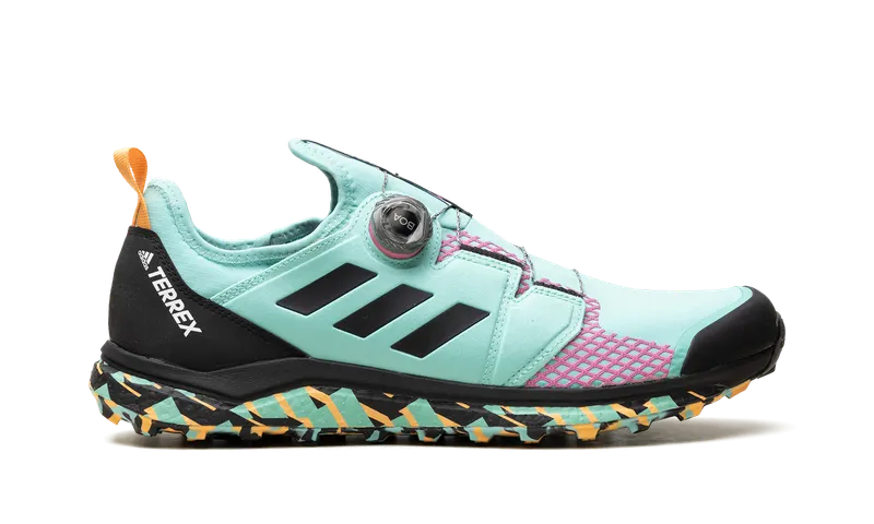 Adidas Terrex Agravic BOA® Trail Running Acid Mint / Core Black / Screaming Pink (FY9457)