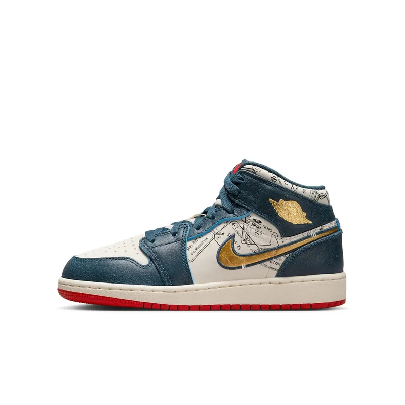 Nike Air Jordan 1 Mid Pink Wash (GS) (FN1353-400)